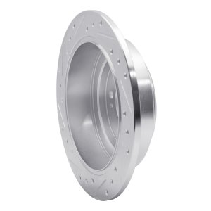 Kia AMANTI Brake Rotor (1) - Rear Right - R1 Concepts - Drilled & Slotted - Silver - `04-`06